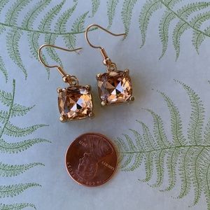 Amber Crystal Earrings